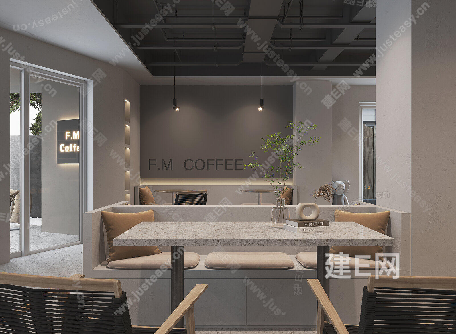 现代咖啡店3d模型