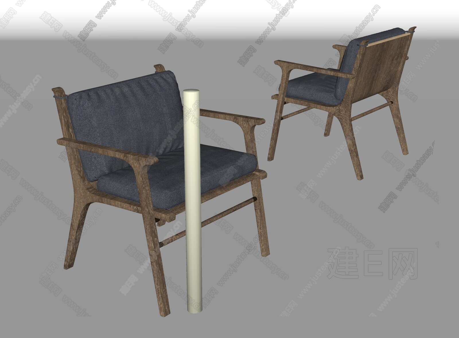 北欧休闲椅 模型SU模型下载[ID:108283894]_建E室内设计网