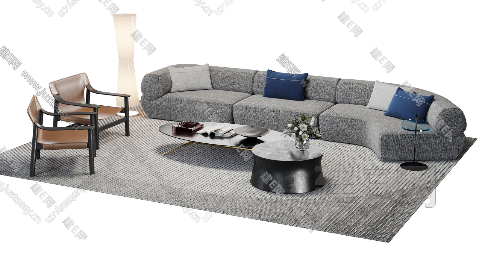 【poliform 现代沙发茶几组合3d模型】建E网_poliform 现代沙发茶几组合3d模型下载[ID:117329788]_打造 ...