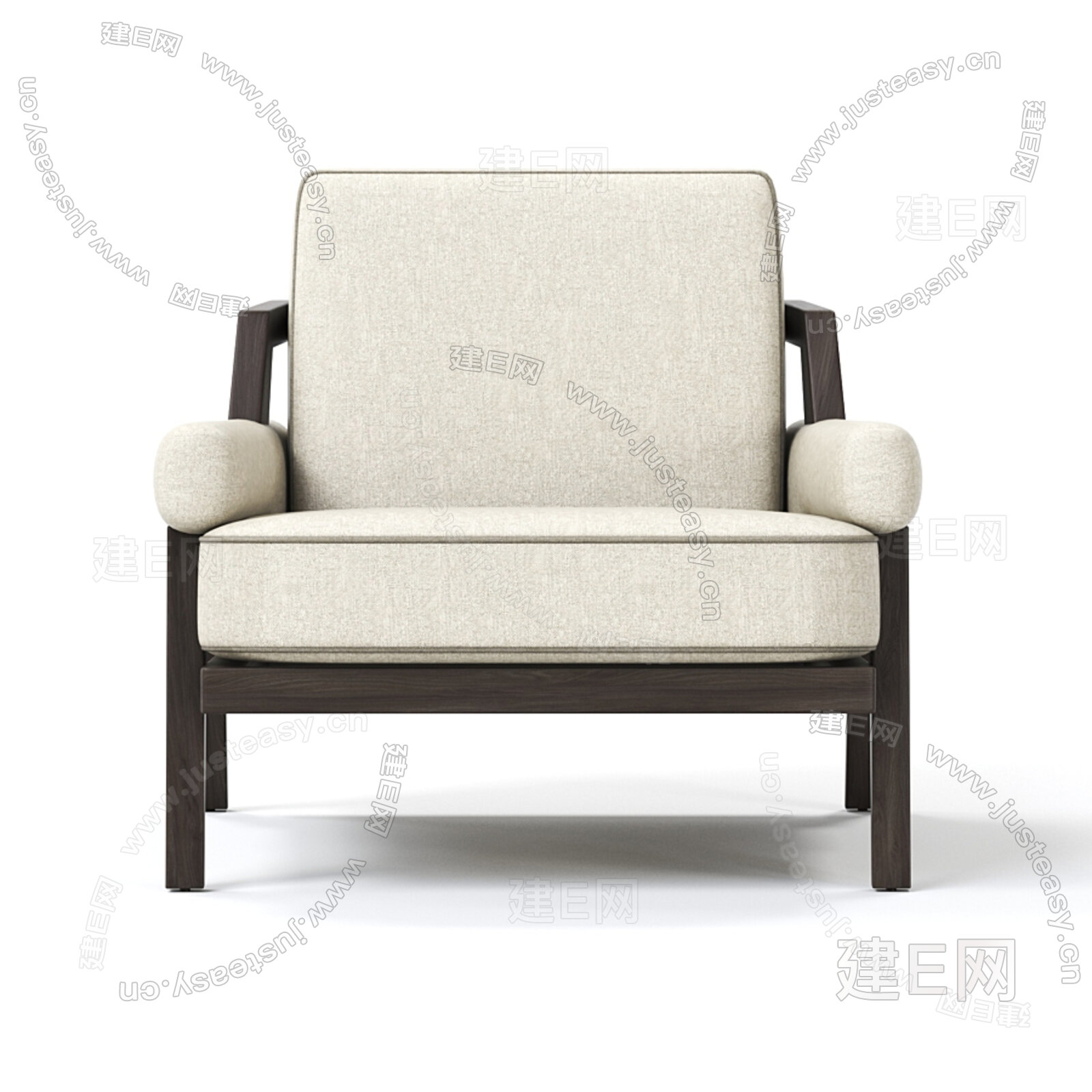 意大利 Giorgetti 现代单人沙发3d模型