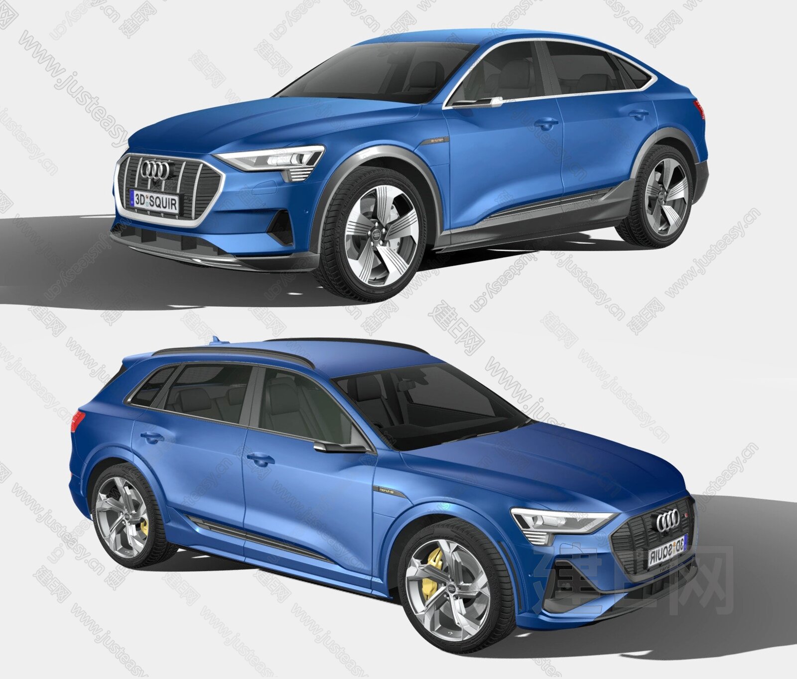 现代越野车3d模型下载