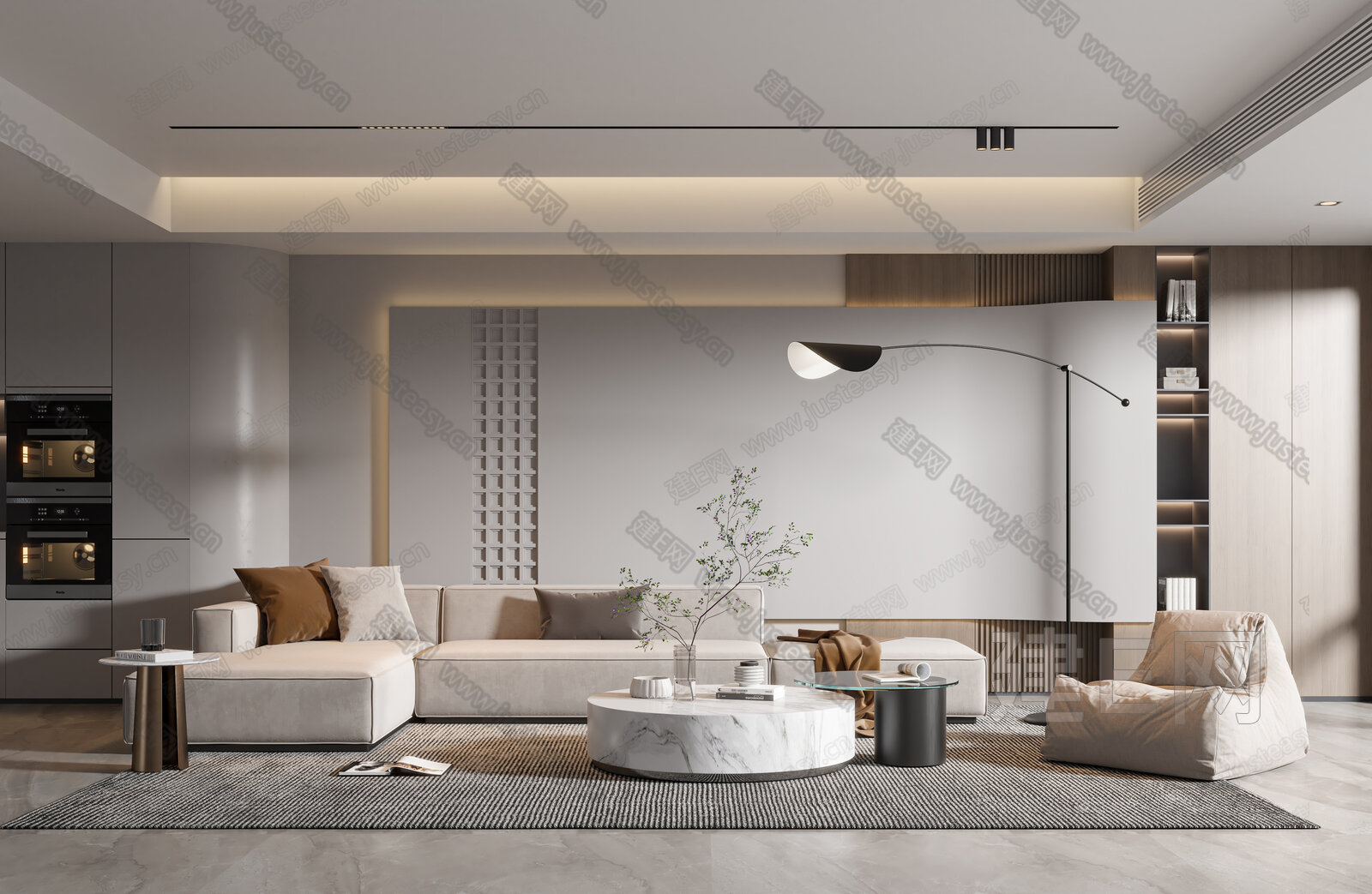【现代客厅3d模型】建E网_现代客厅3d模型下载[ID:111169531]_打造3d现代客厅模型免费下载平台