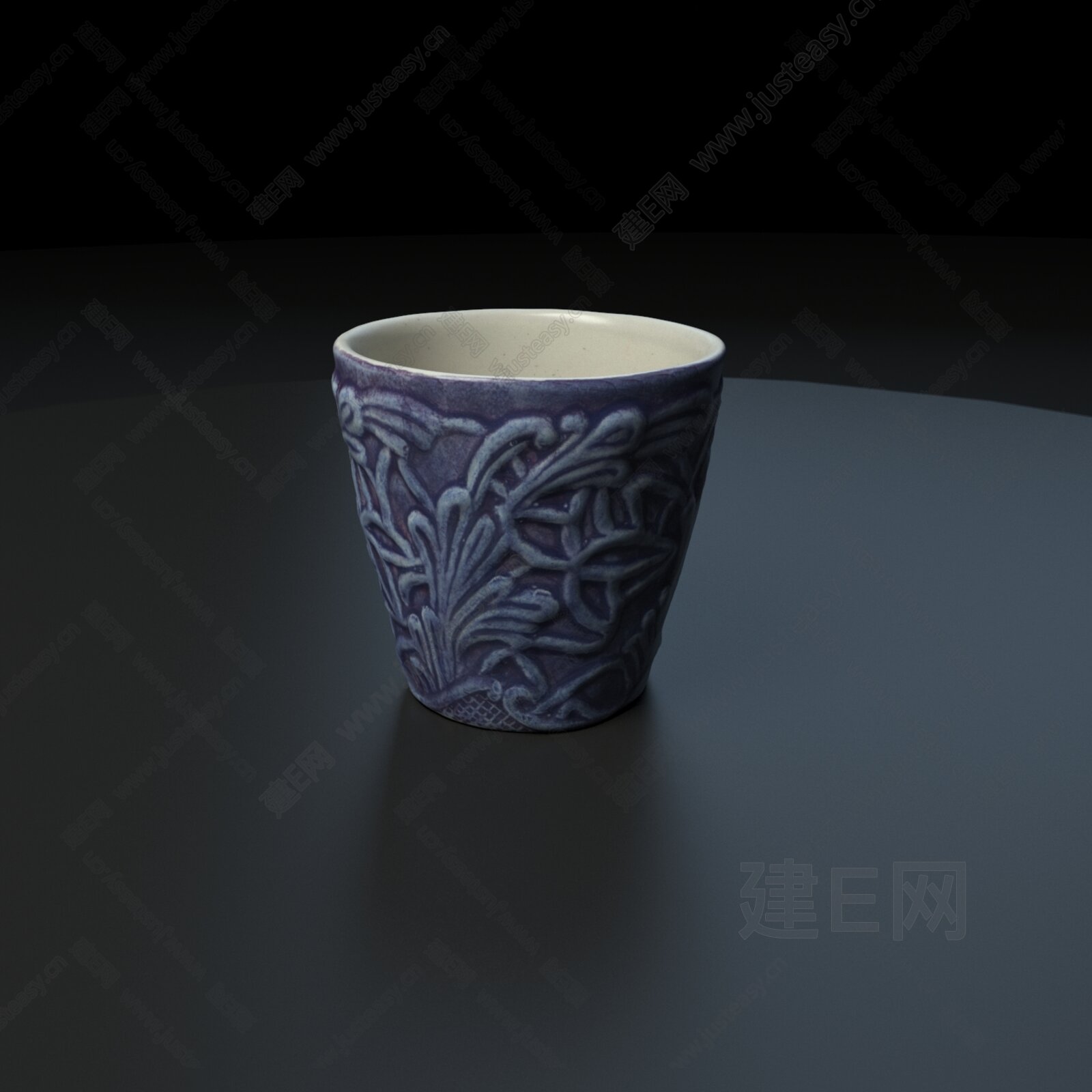 新中式茶杯3d模型下载