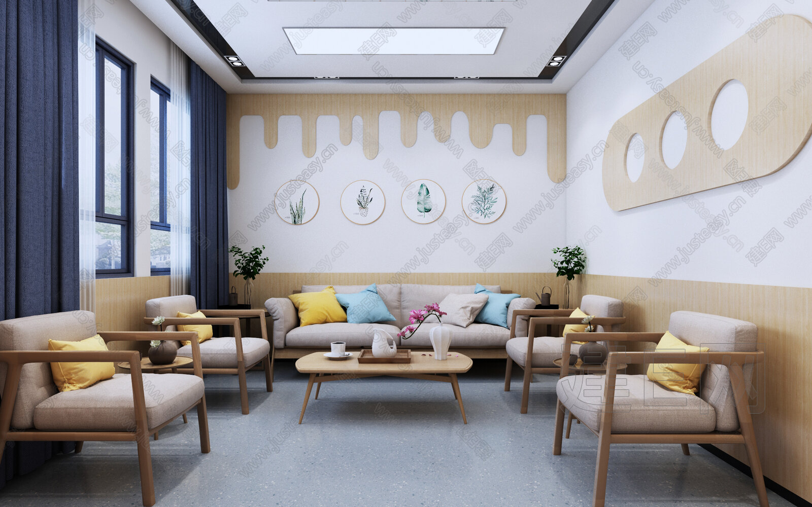 现代校医务室3d模型下载