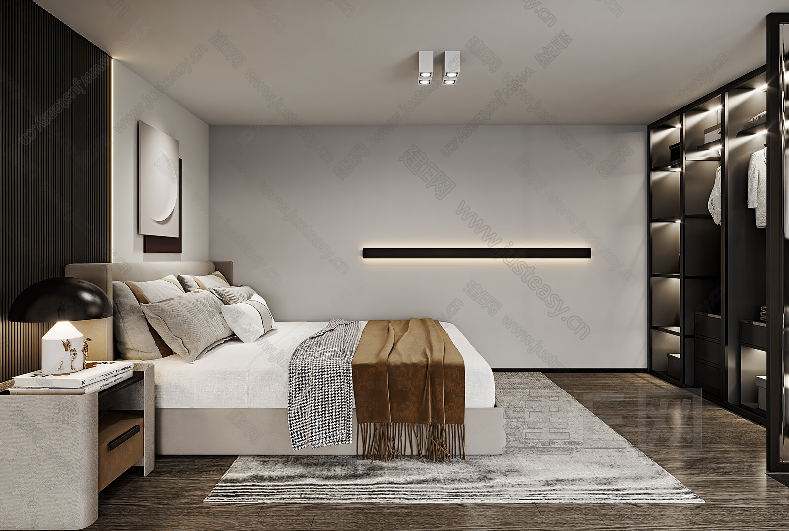 现代单身公寓模型下载_3d现代单身公寓max模型免费下载_建e室内设计网