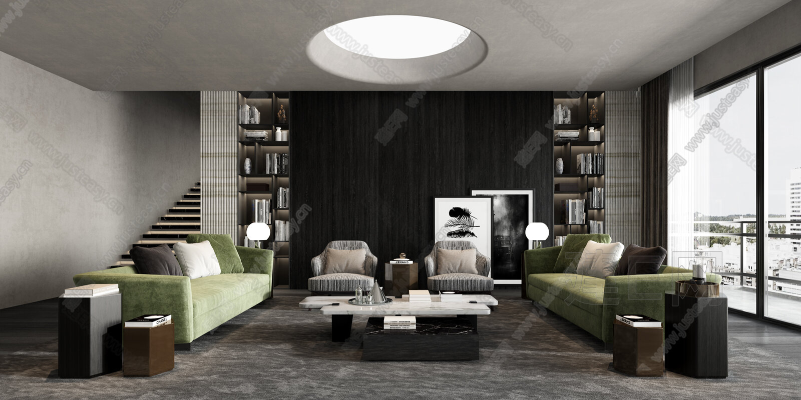 米洛提minotti现代客厅3d模型下载