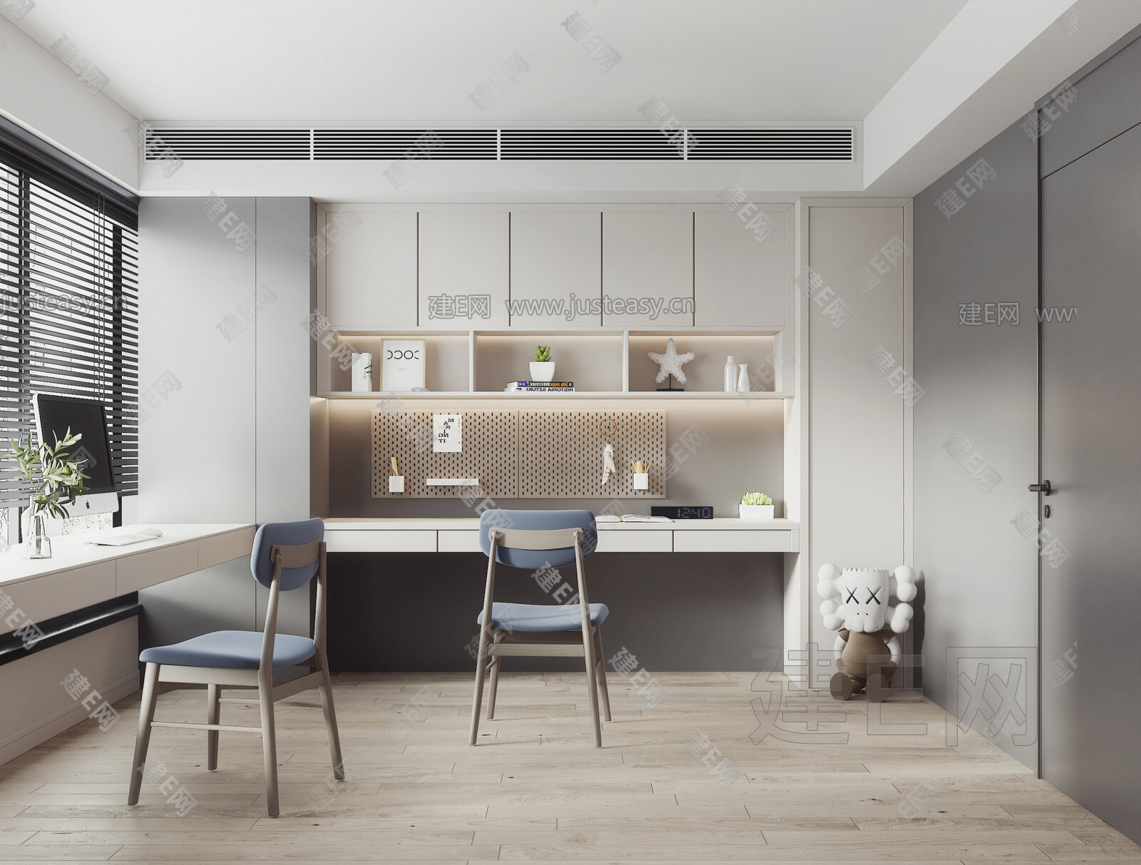 【现代书房3d模型】建e网_现代书房3d模型下载[ID:101469834]_打造3d现代书房模型免费下载平台