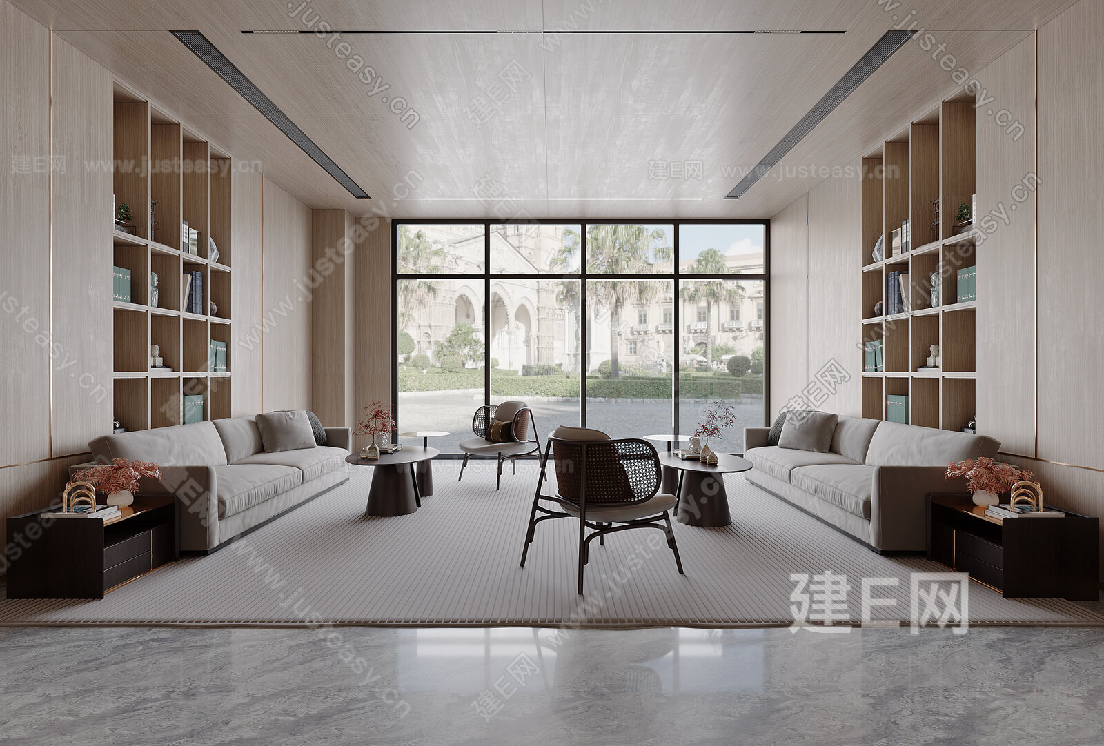 【新中式会客厅3d模型】建e网_新中式会客厅3d模型下载[ID:101338774]_打造3d新中式会客厅模型免费下载平台