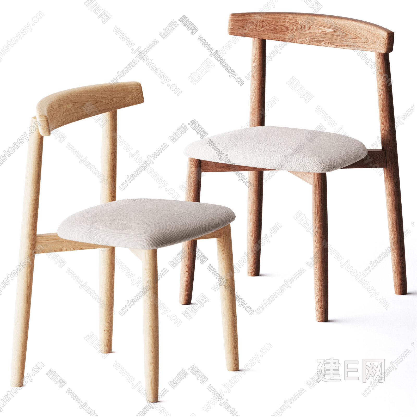 Miniforms 北欧单椅3d模型