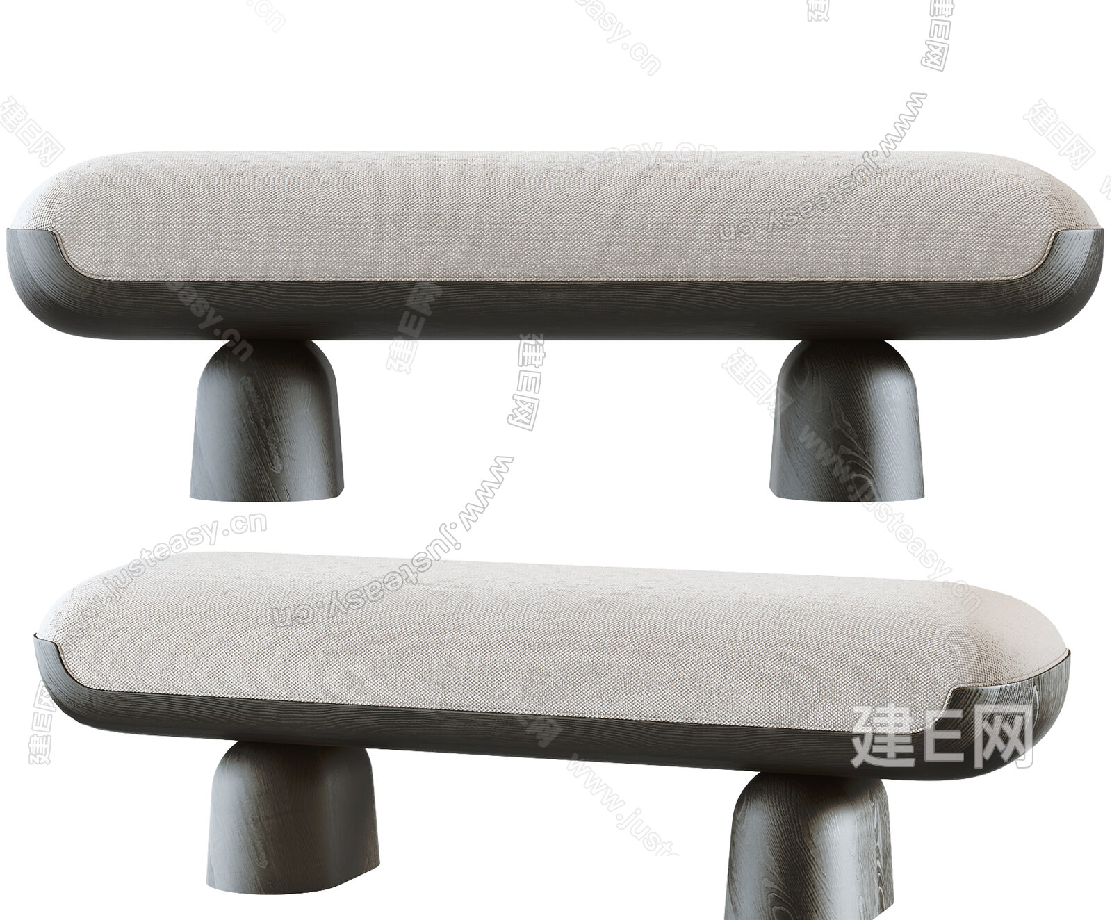 Classicon 现代沙发凳3d模型