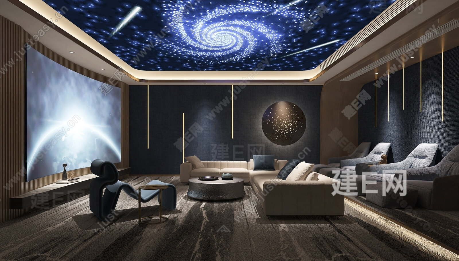【现代影音室3d模型】建E网_现代影音室3d模型下载[ID:100749682]_打造3d现代影音室模型免费下载平台