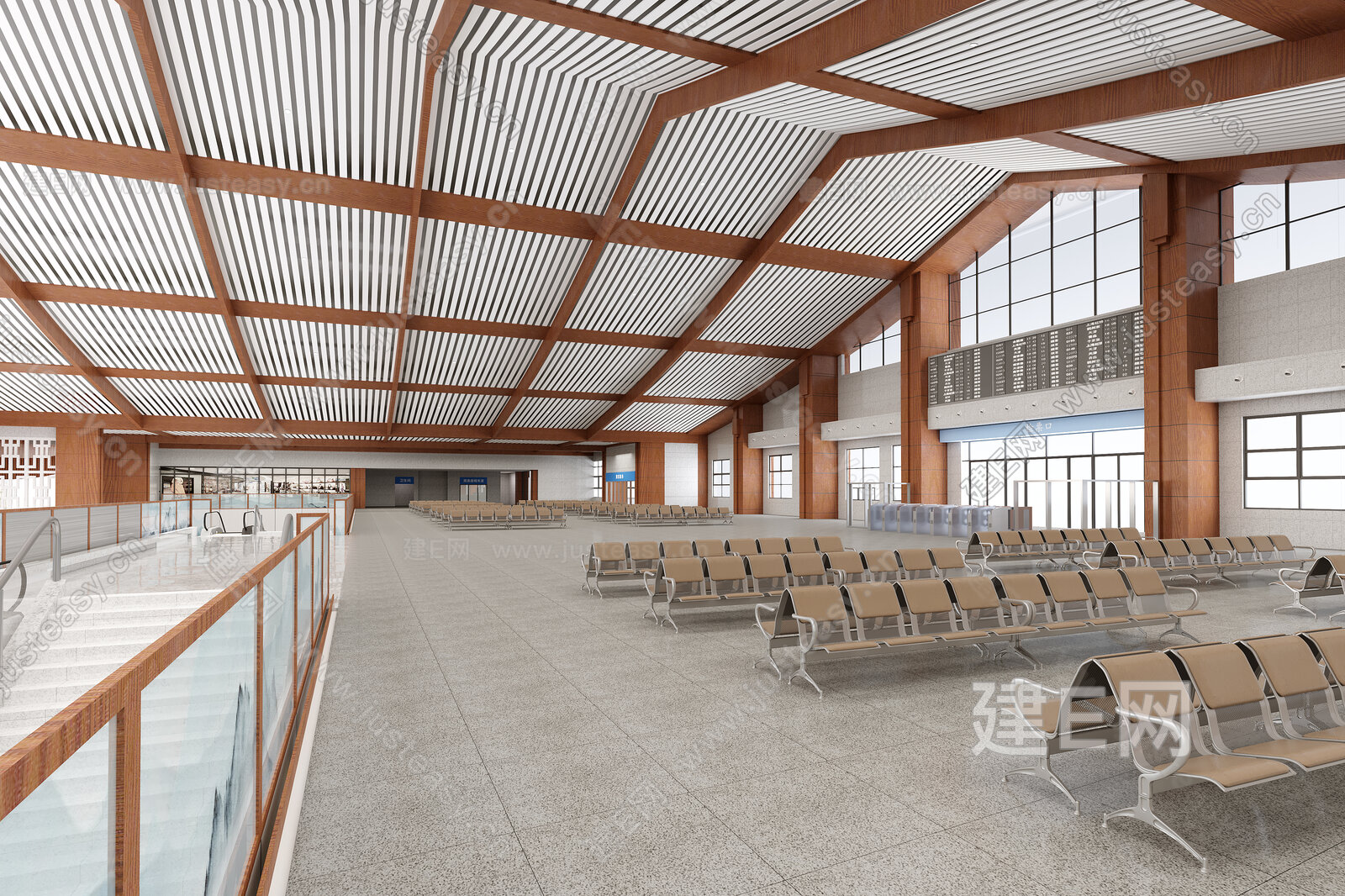 现代火车站3d模型下载104026440_3d现代火车站模型下载_3d现代火车站