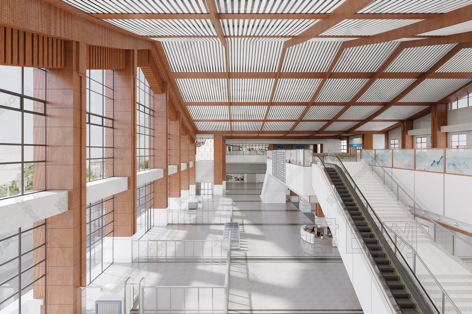 现代火车站3d模型下载104026440_3d现代火车站模型下载_3d现代火车站