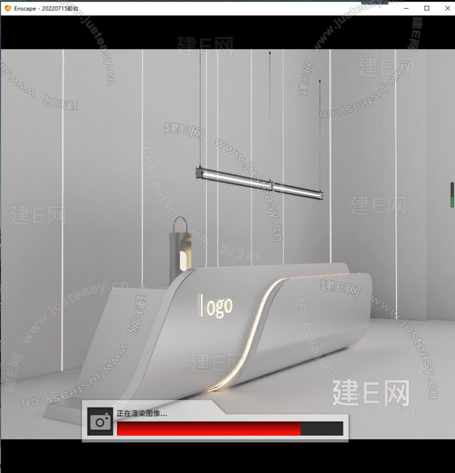现代公司前台模型SU模型下载[ID:113002456]_建e网su模型