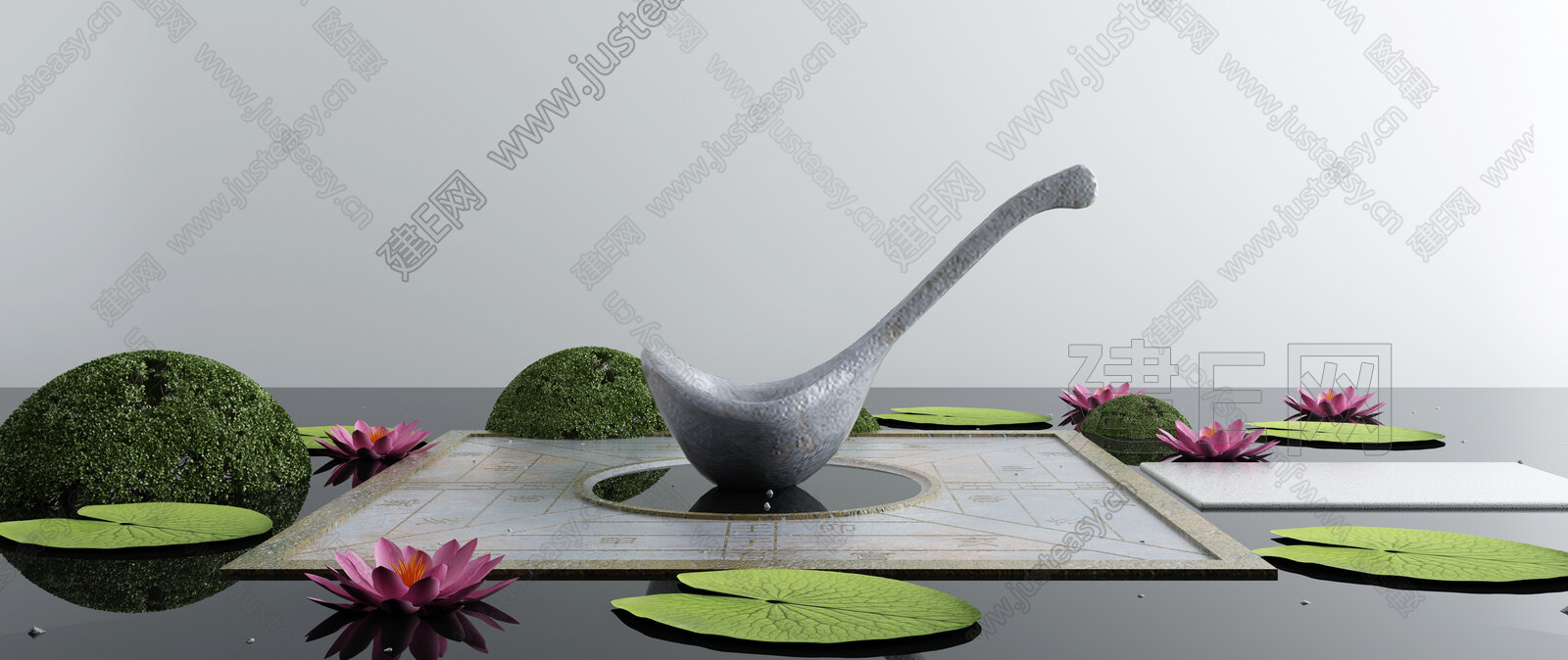 新中式景观小品3d模型下载104747283_3d新中式景观小品模型下载_3d新