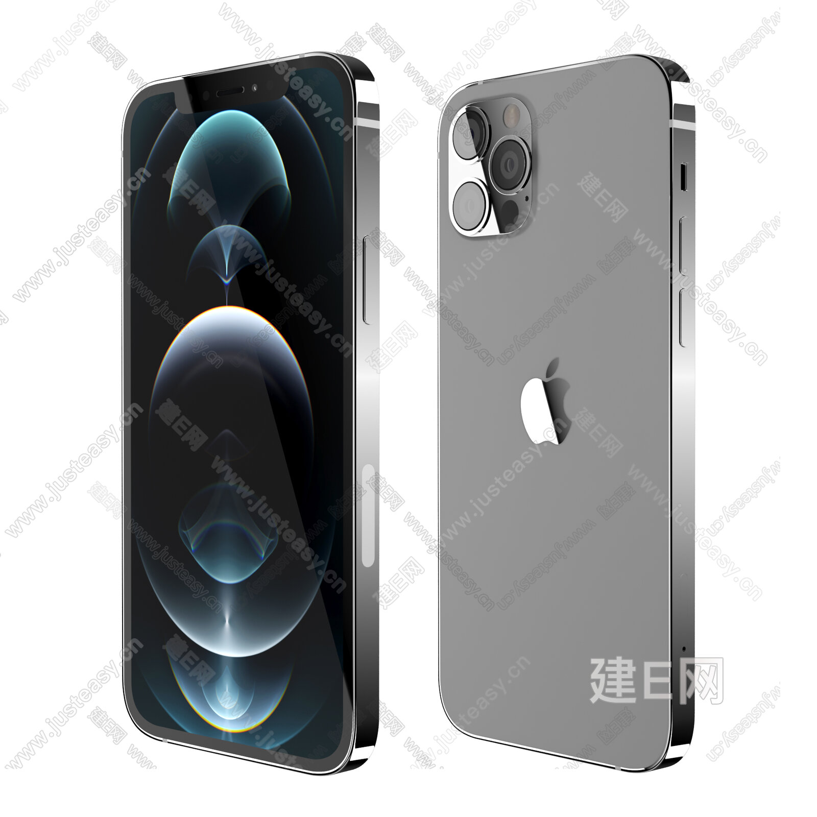 现代苹果手机3d模型下载114184536_3d现代苹果手机模型下载_3d现代