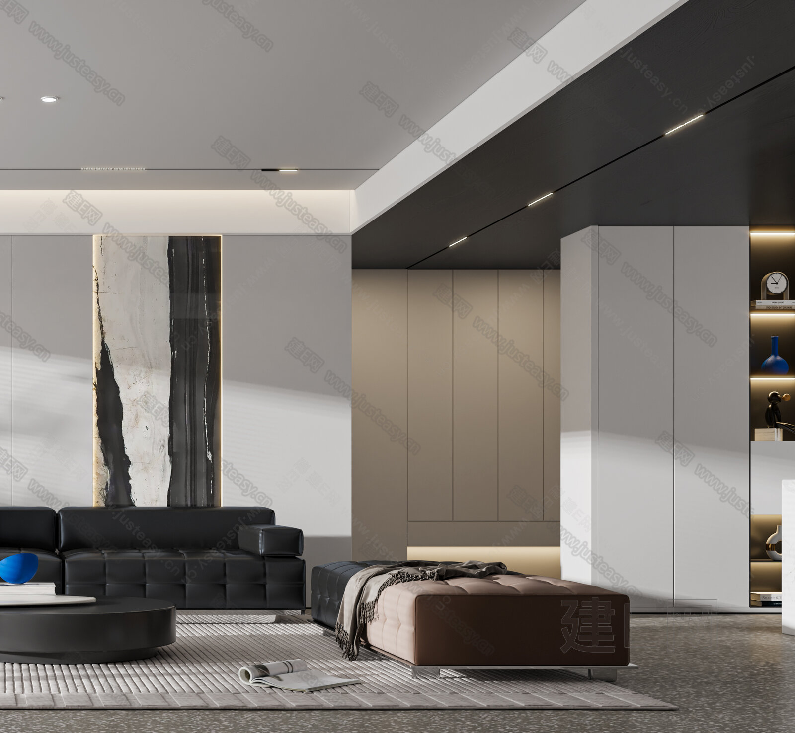 【现代客厅3d模型】建e网_现代客厅3d模型下载[ID:114381071]_打造3d现代客厅模型免费下载平台