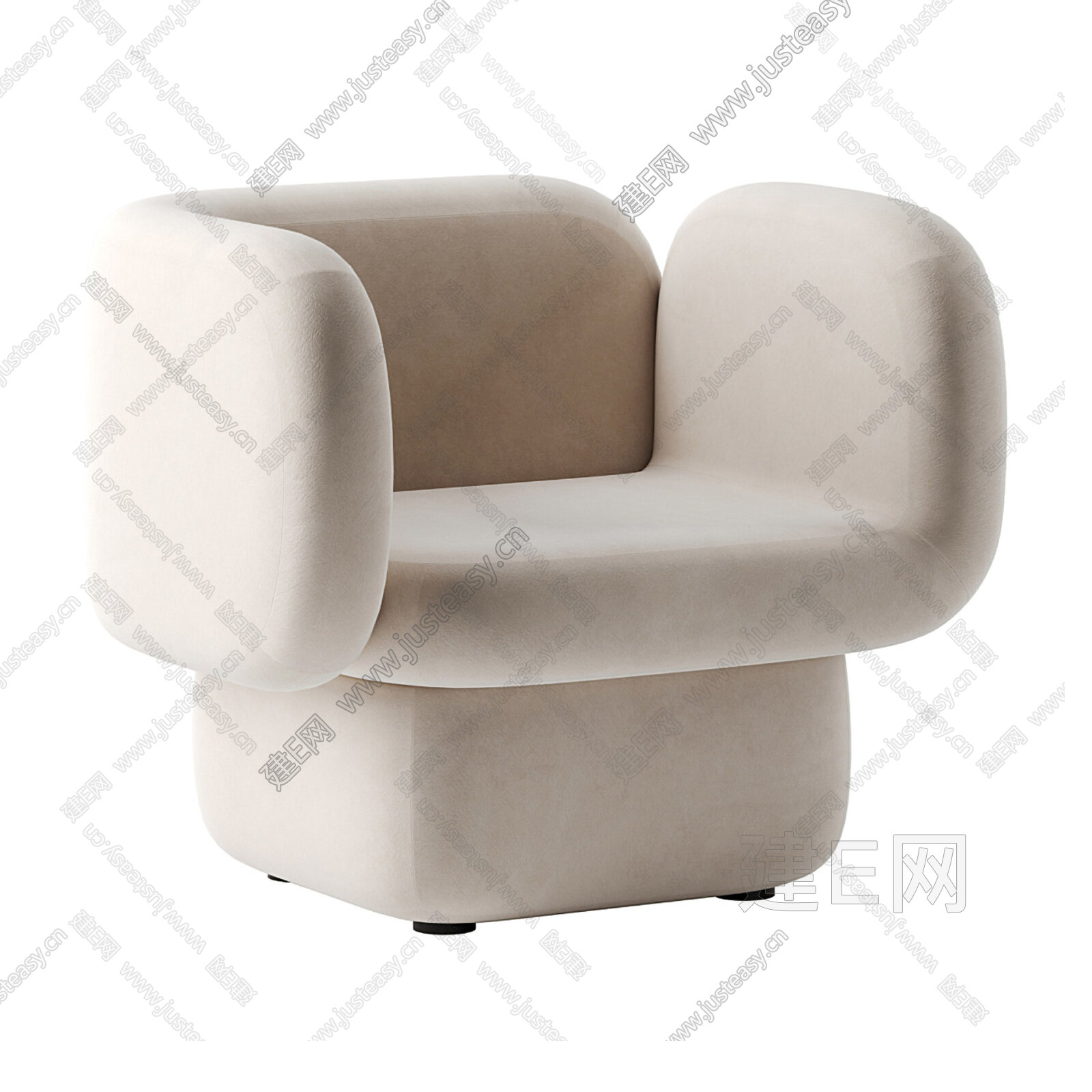 sancal现代单人沙发3d模型下载