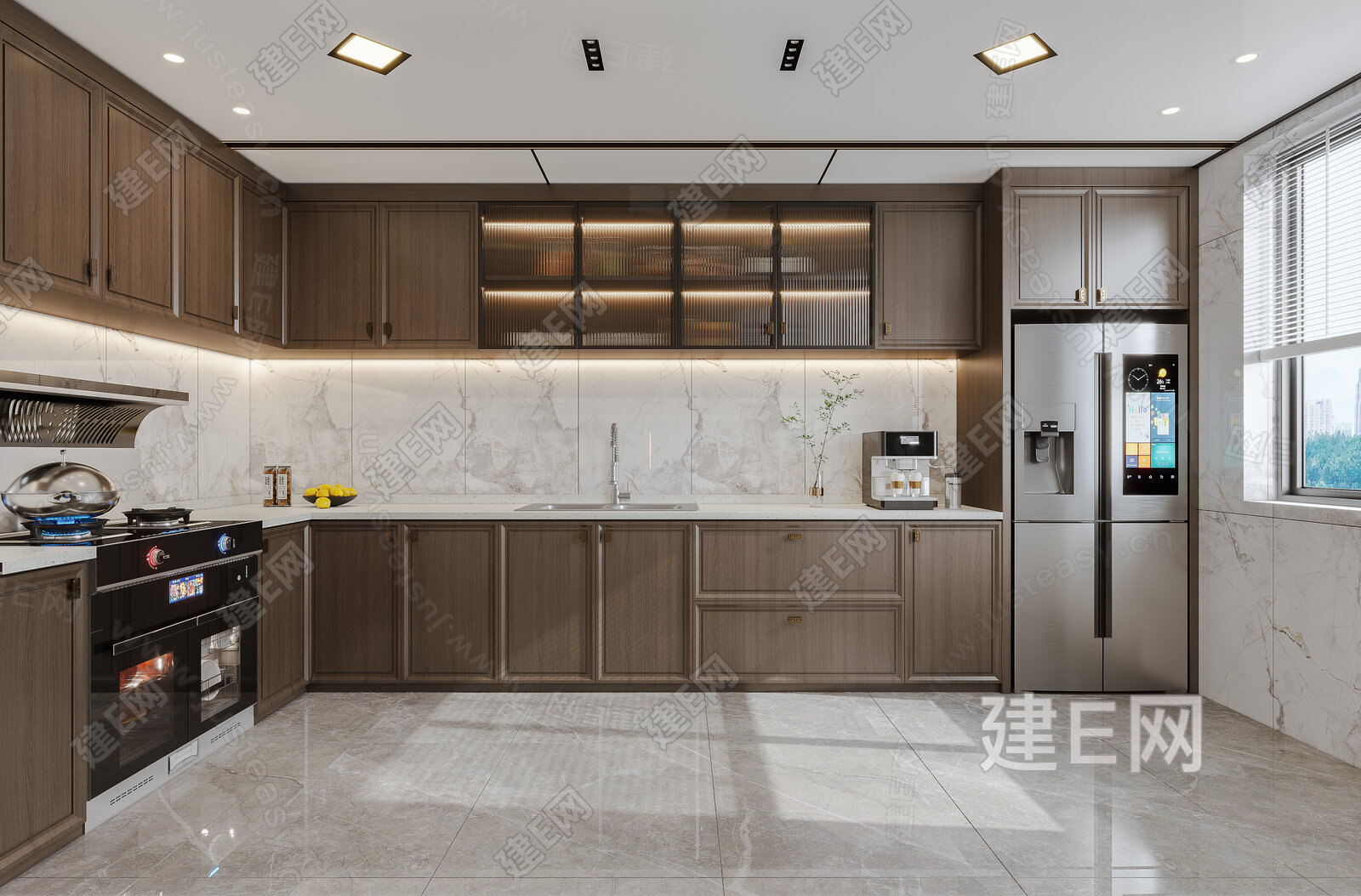 【新中式厨房3d模型】建e网_新中式厨房3d模型下载[ID:116347252]_打造3d新中式厨房模型免费下载平台