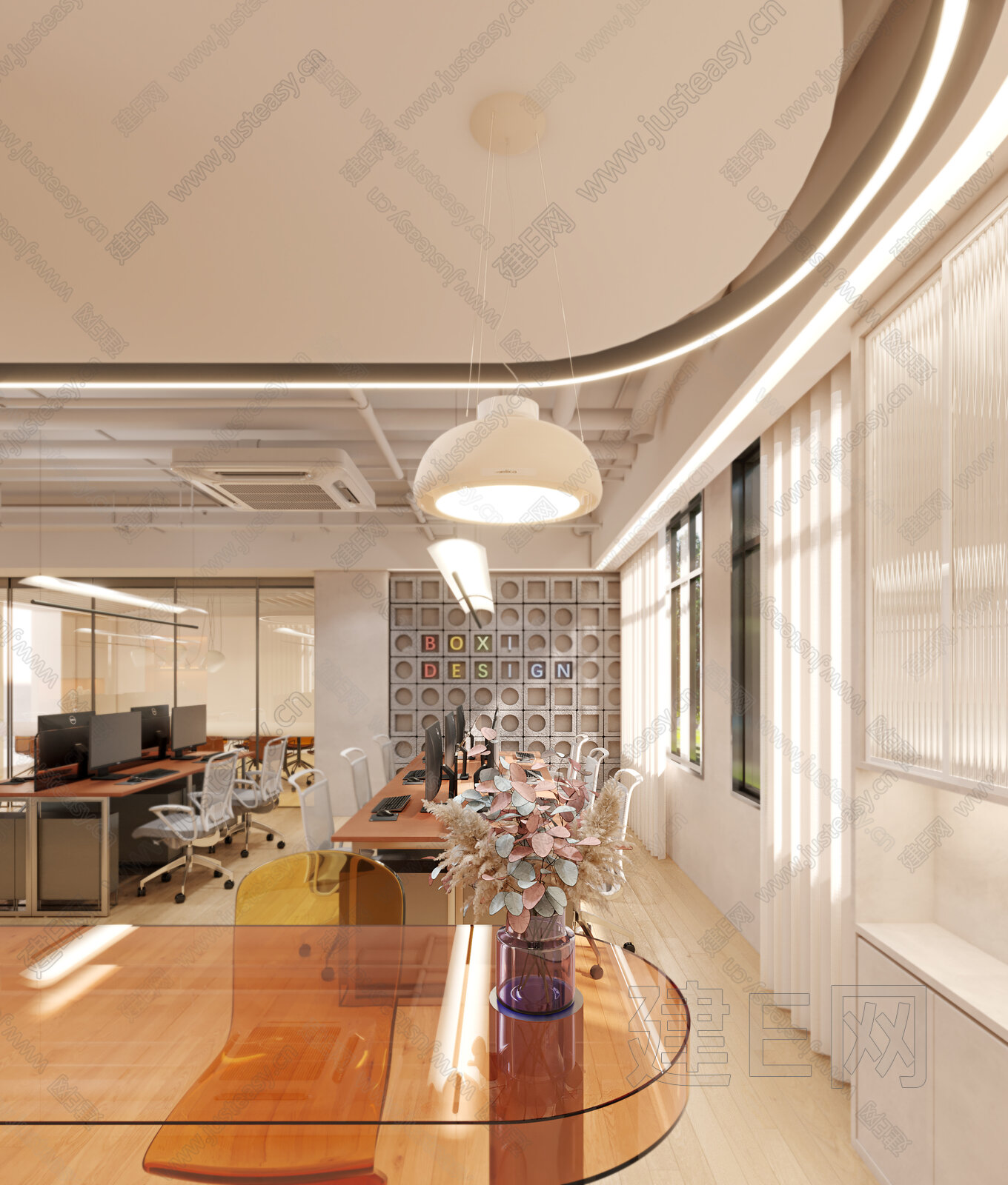 【现代会议室3d模型】建E网_现代会议室3d模型下载[ID:110842280]_打造3d现代会议室模型免费下载平台