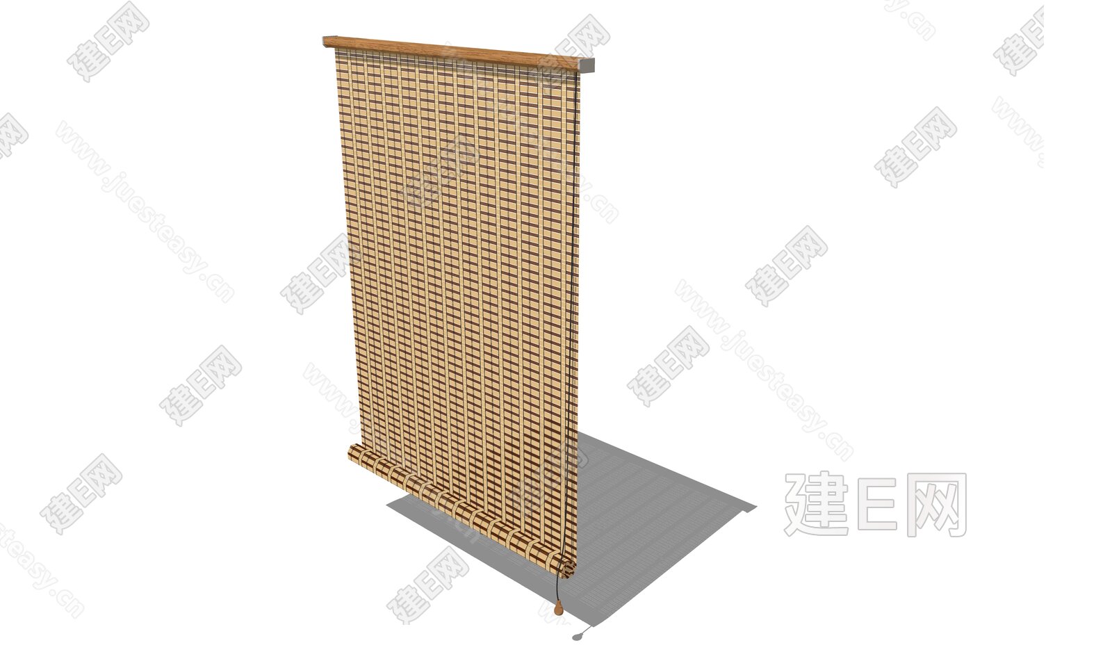 新中式百叶帘模型SU模型下载[ID:102188792]_建e网su模型