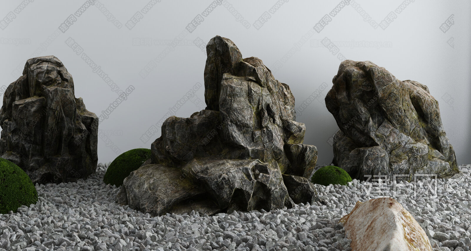 新中式庭院景观小品3d模型下载112873964_3d新中式庭院景观小品模型