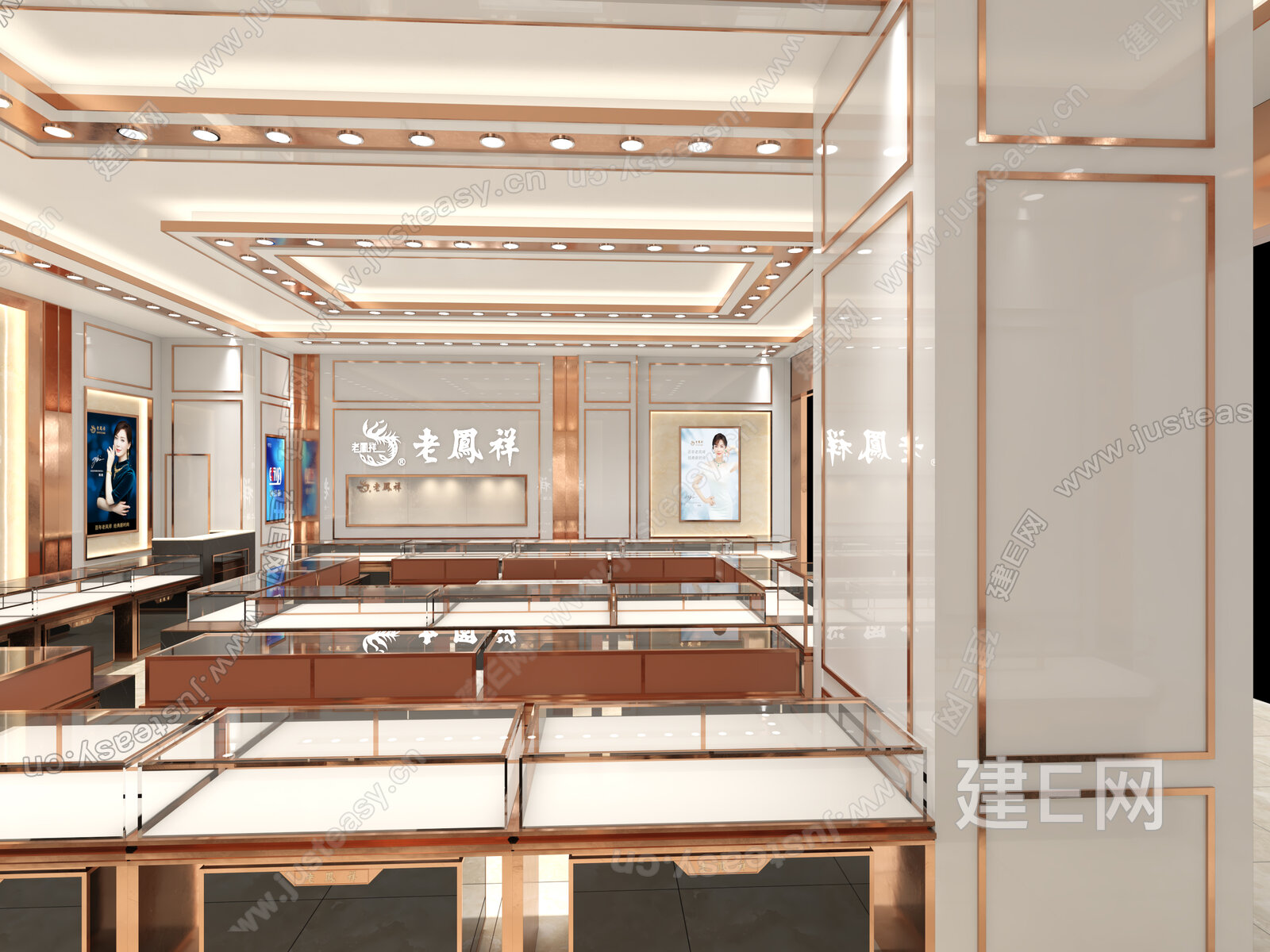 【现代珠宝店3d模型】建e网_现代珠宝店3d模型下载[ID:105140393]_打造3d现代珠宝店模型免费下载平台