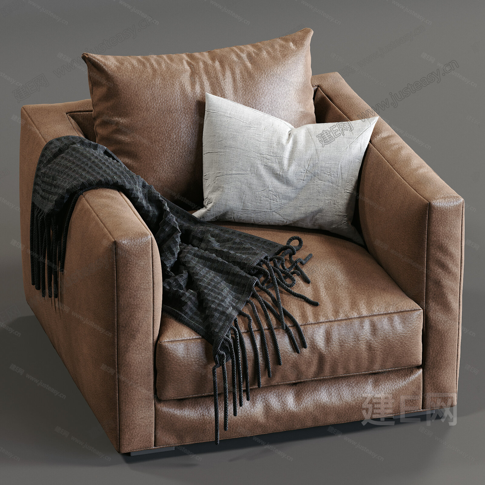 【现代皮沙发3d模型】建e网_现代皮沙发3d模型下载[ID:105730228]_打造3d现代皮沙发模型免费下载平台