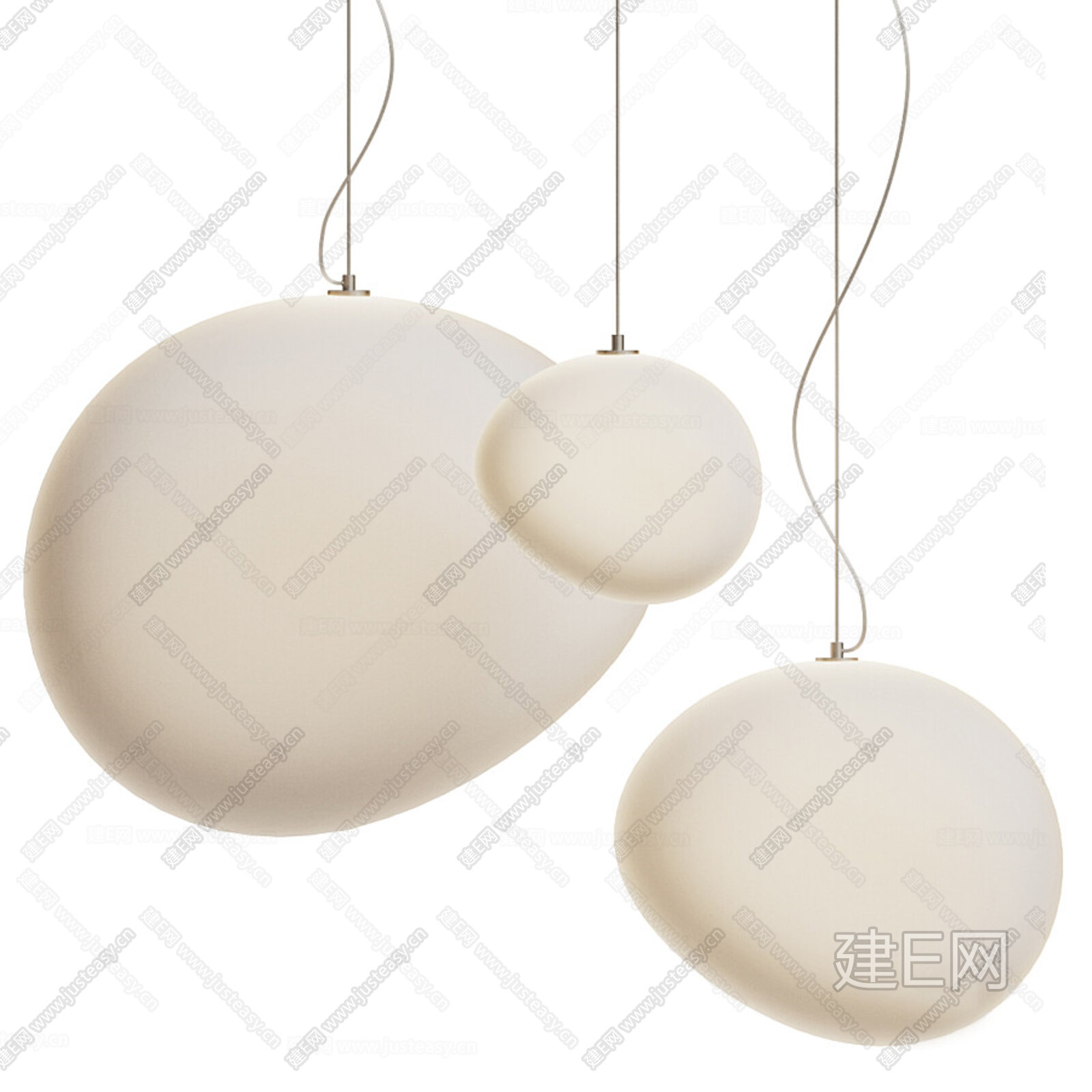 现代吊灯3d模型下载[ID:106713234]_建e网3d模型