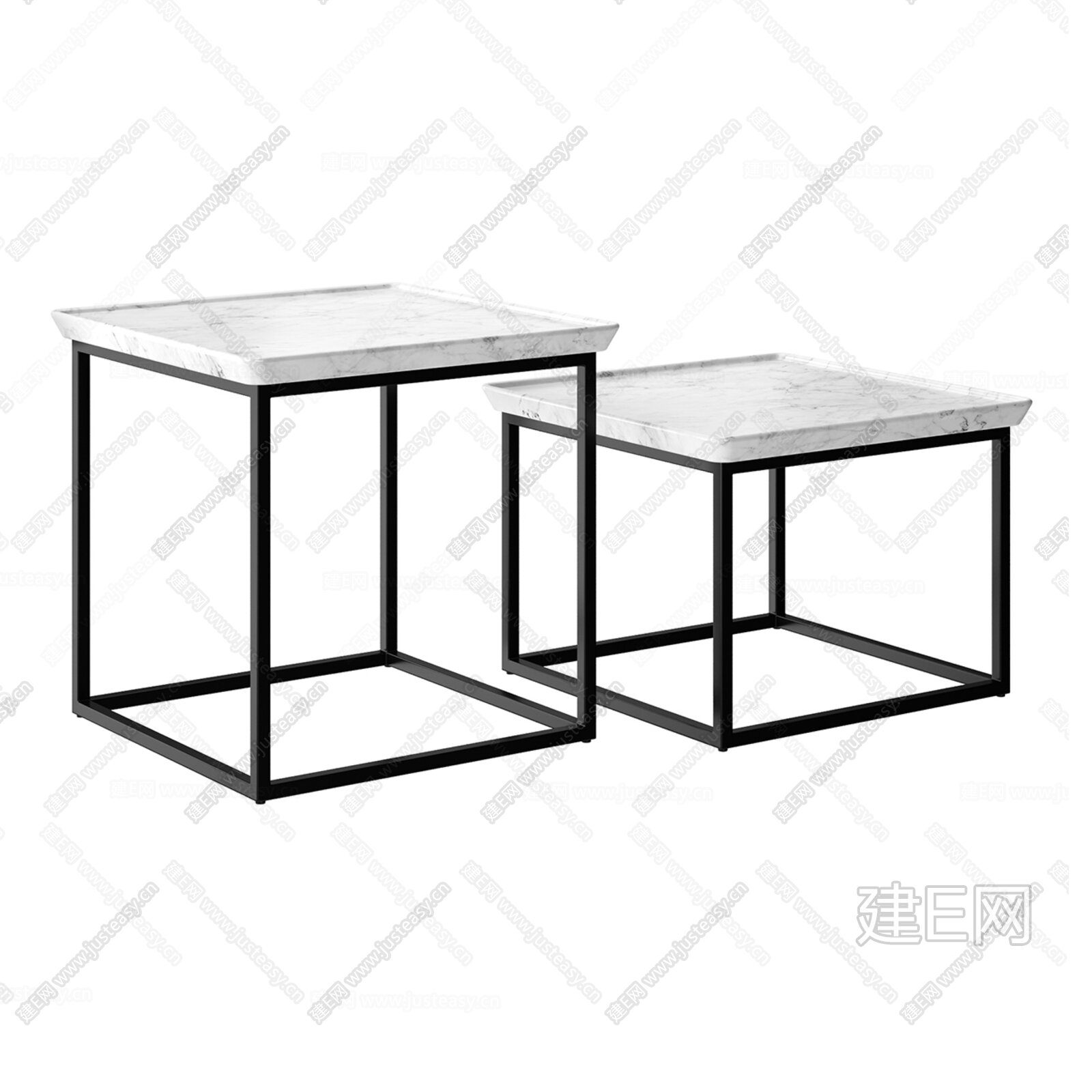 side 现代边几模型SU模型下载[ID:105990584]_建e网su模型