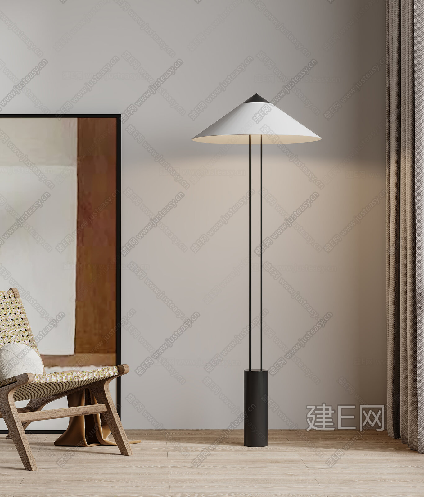 【现代落地灯3d模型】建E网_现代落地灯3d模型下载[ID:102191106]_打造3d现代落地灯模型免费下载平台