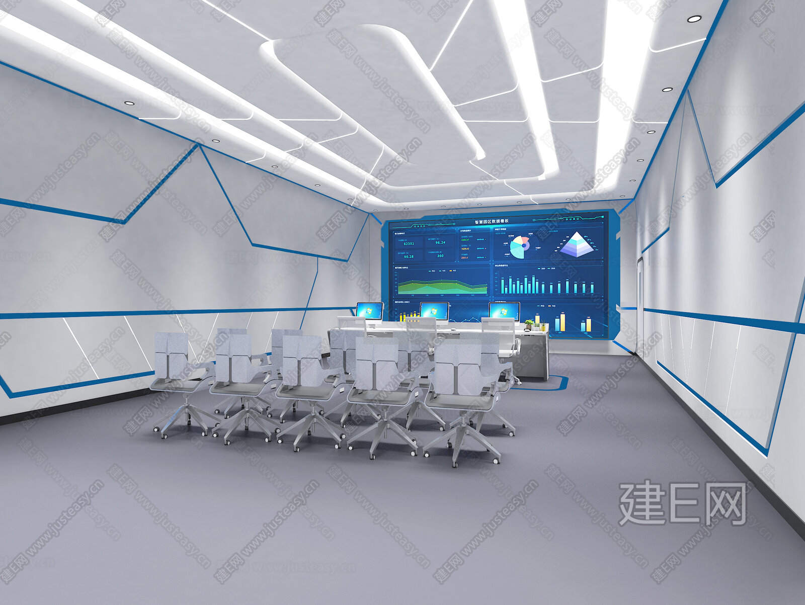 【现代会议室3d模型】建E网_现代会议室3d模型下载[ID:103043325]_打造3d现代会议室模型免费下载平台