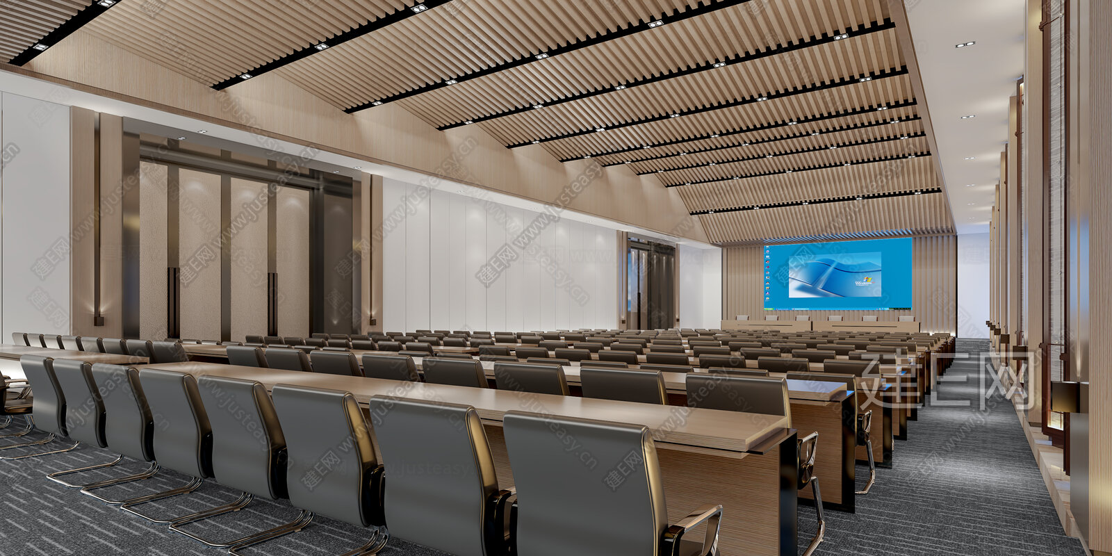 【现代会议室3d模型】建e网_现代会议室3d模型下载[ID:103043111]_打造3d现代会议室模型免费下载平台
