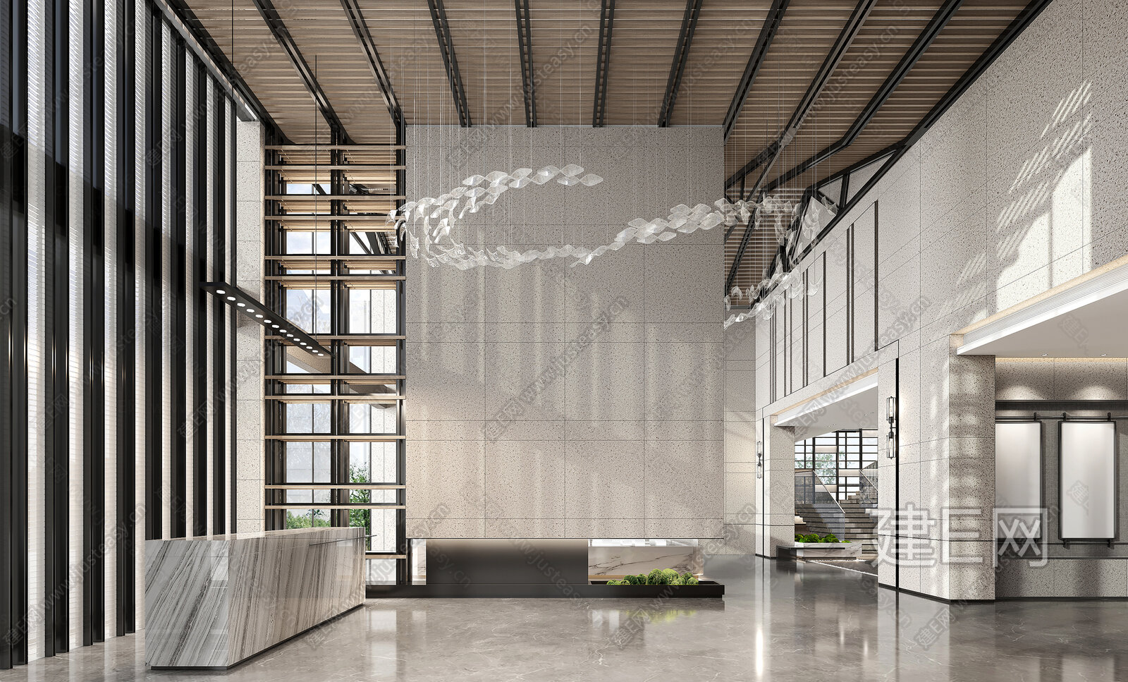 【现代售楼处3d模型】建E网_现代售楼处3d模型下载[ID:104353979]_打造3d现代售楼处模型免费下载平台
