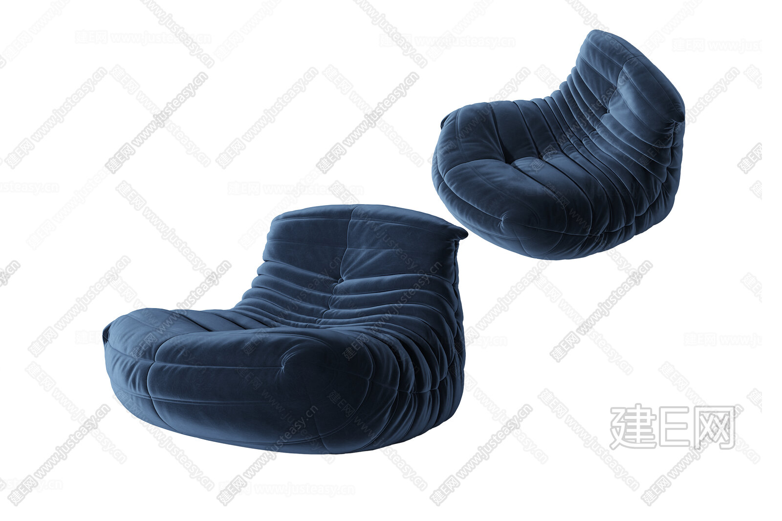 现代懒人沙发3d模型下载[ID:114249925]_建e网3d模型