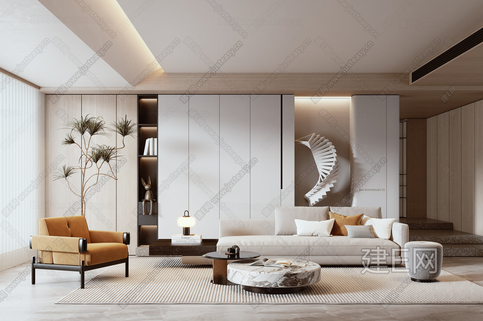 【现代轻奢客厅3d模型】建e网_现代轻奢客厅3d模型下载[ID:116347108]_打造3d现代轻奢客厅模型免费下载平台