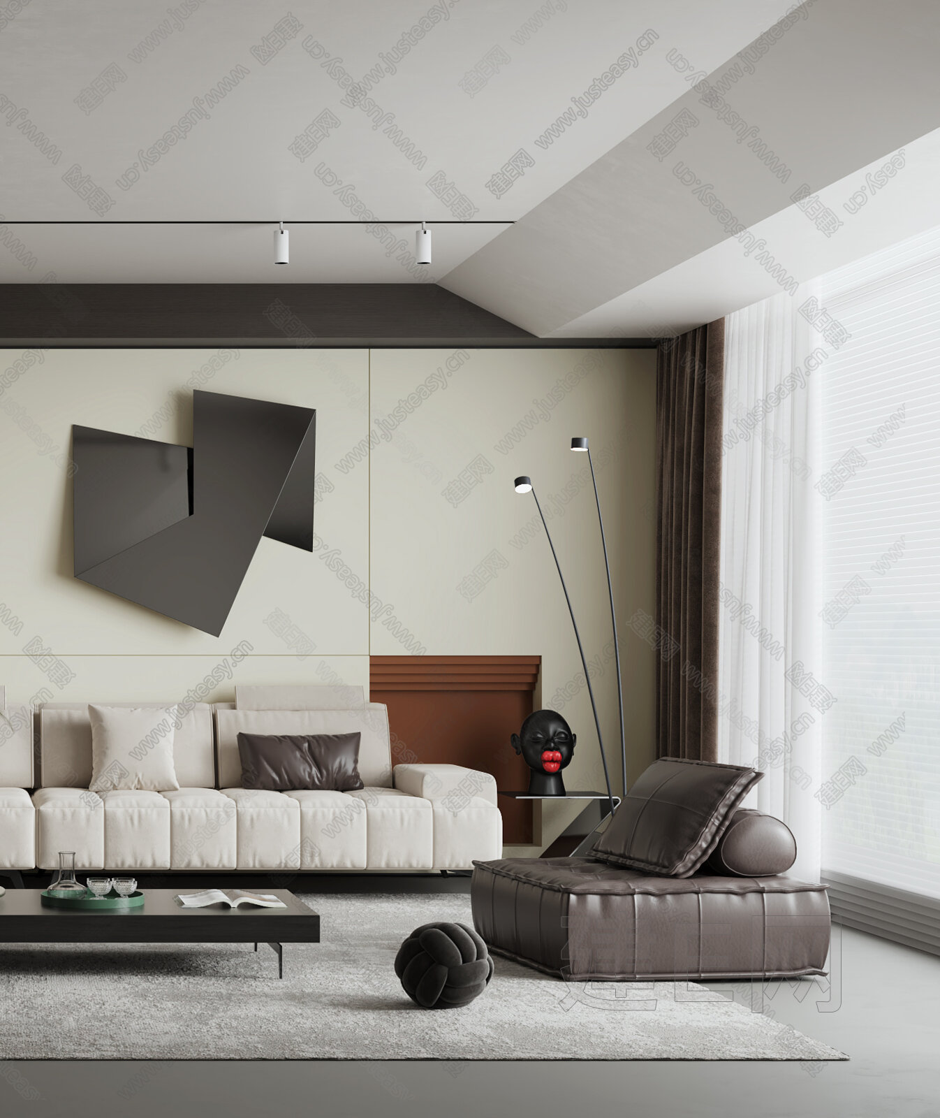 【现代客厅3d模型】建e网_现代客厅3d模型下载[ID:116084823]_打造3d现代客厅模型免费下载平台