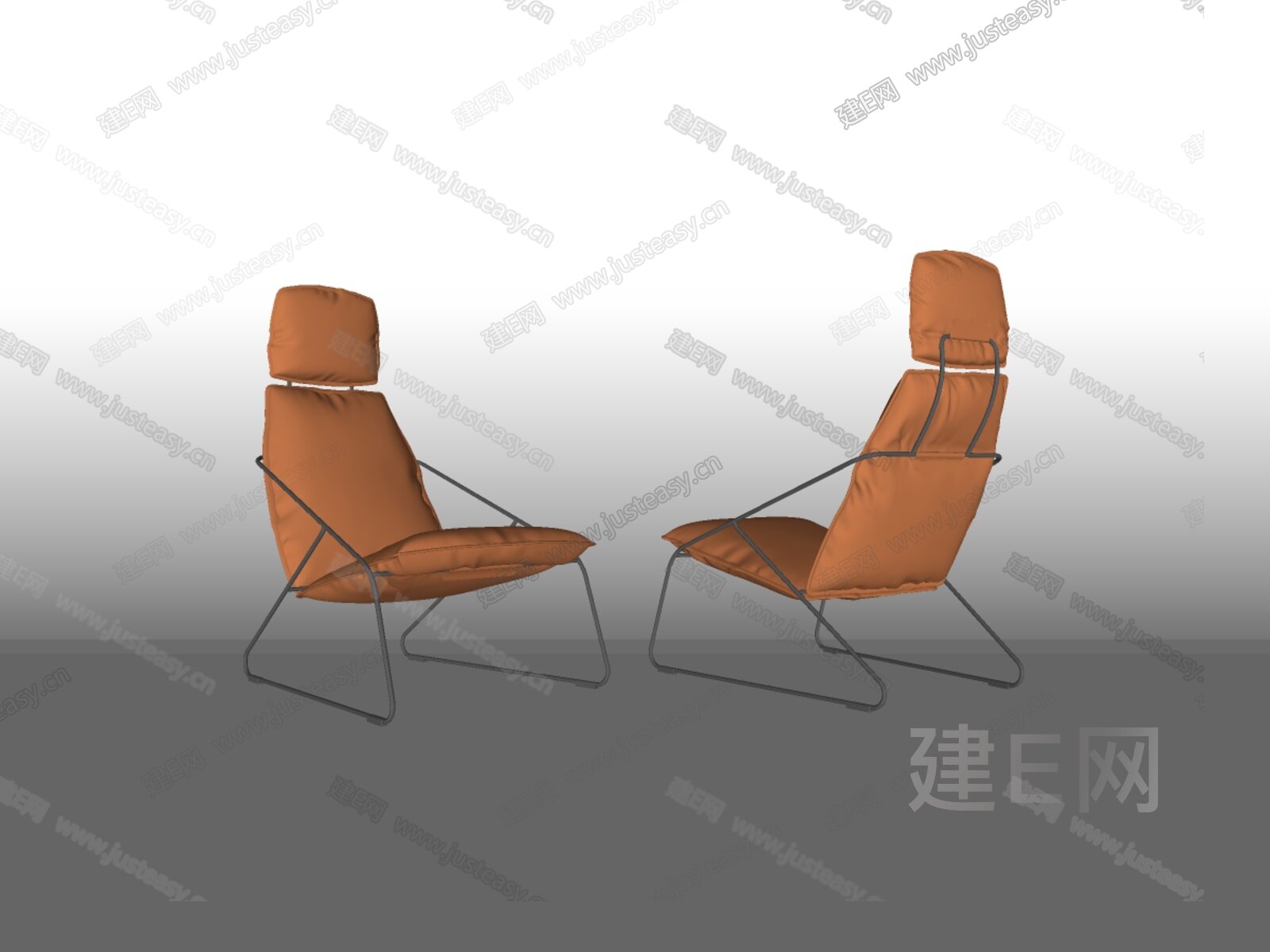 现代休闲椅模型SU模型下载[ID:110971196]_建E室内设计网
