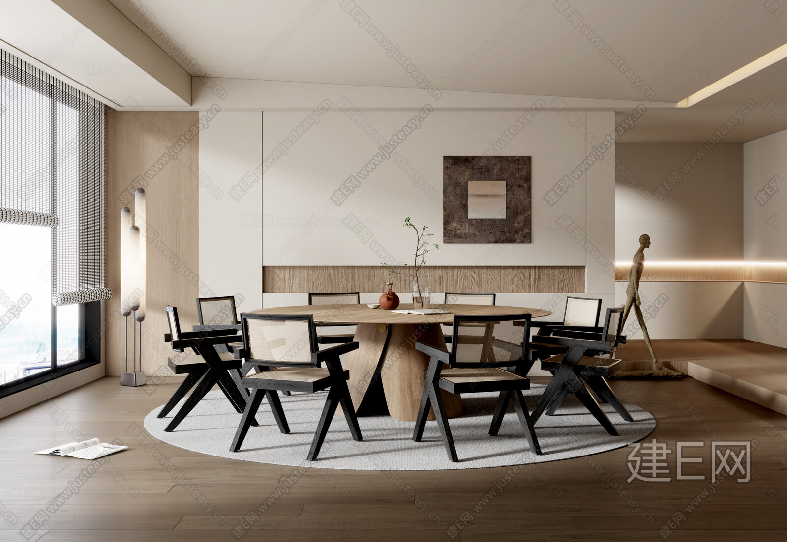 【现代餐厅3d模型】建e网_现代餐厅3d模型下载[ID:116936827]_打造3d现代餐厅模型免费下载平台