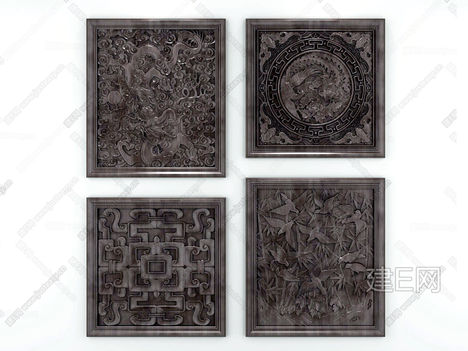 【中式雕花3d模型】建E网_中式雕花3d模型下载[ID:109662310]_打造3d中式雕花模型免费下载平台
