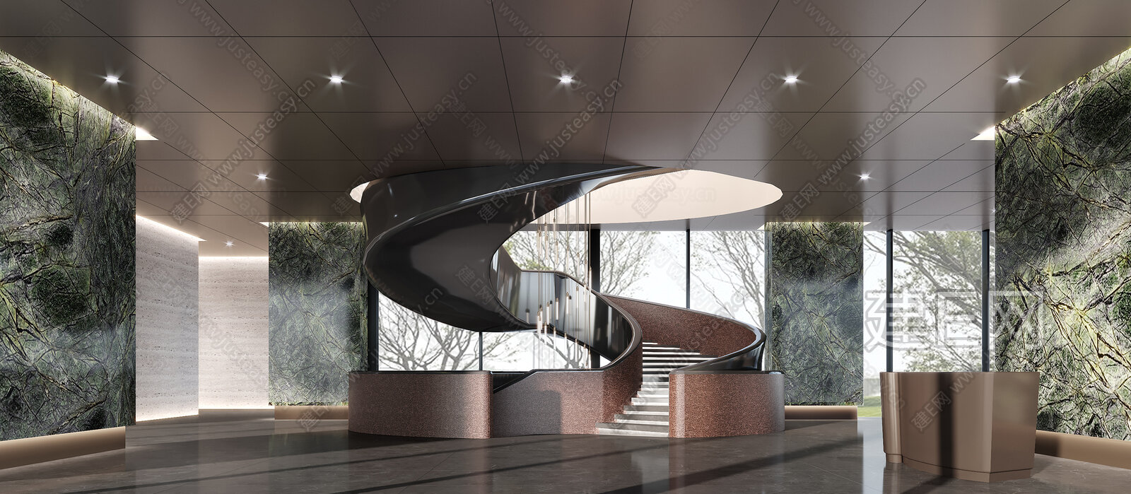 【现代售楼处前厅3d模型】建e网_现代售楼处前厅3d模型下载[ID:109793392]_打造3d现代售楼处前厅模型免费下载平台