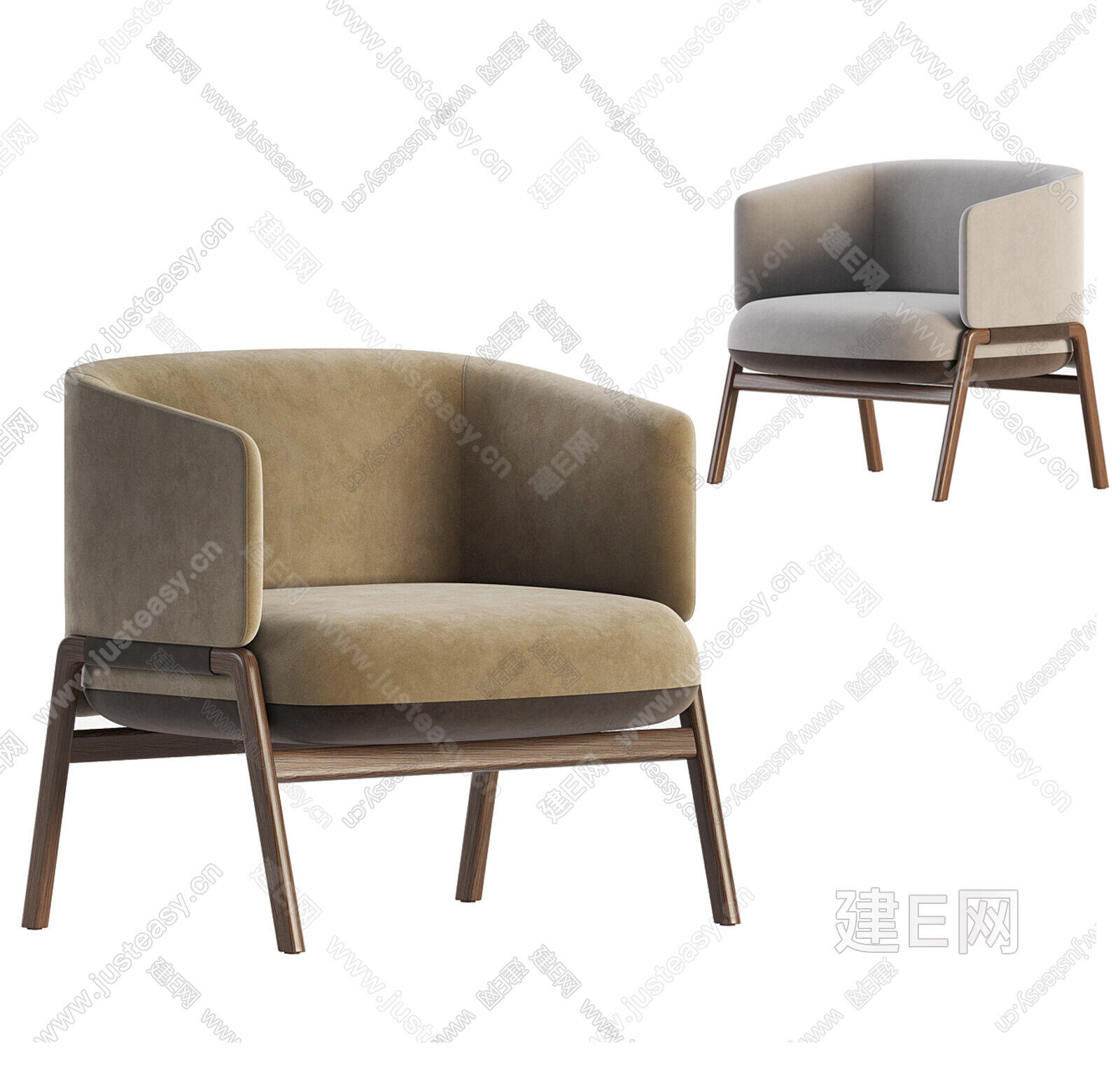 Pertica 现代休闲椅3d模型