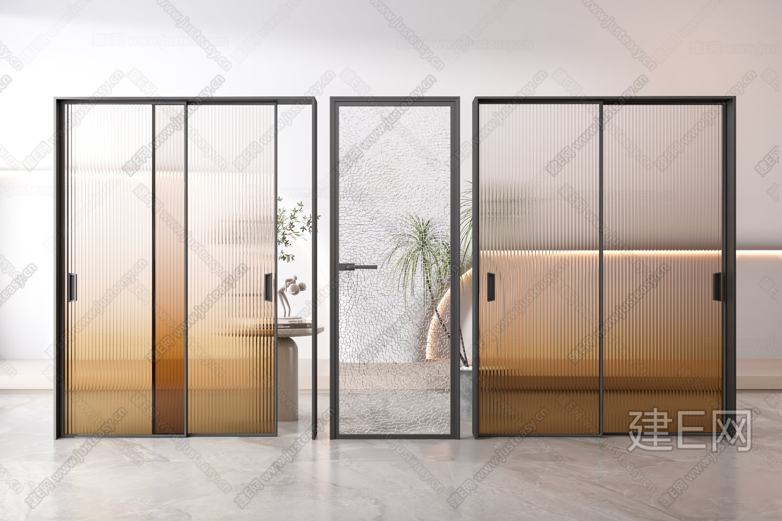 现代移门模型SU模型下载[ID:113264863]_建e网su模型