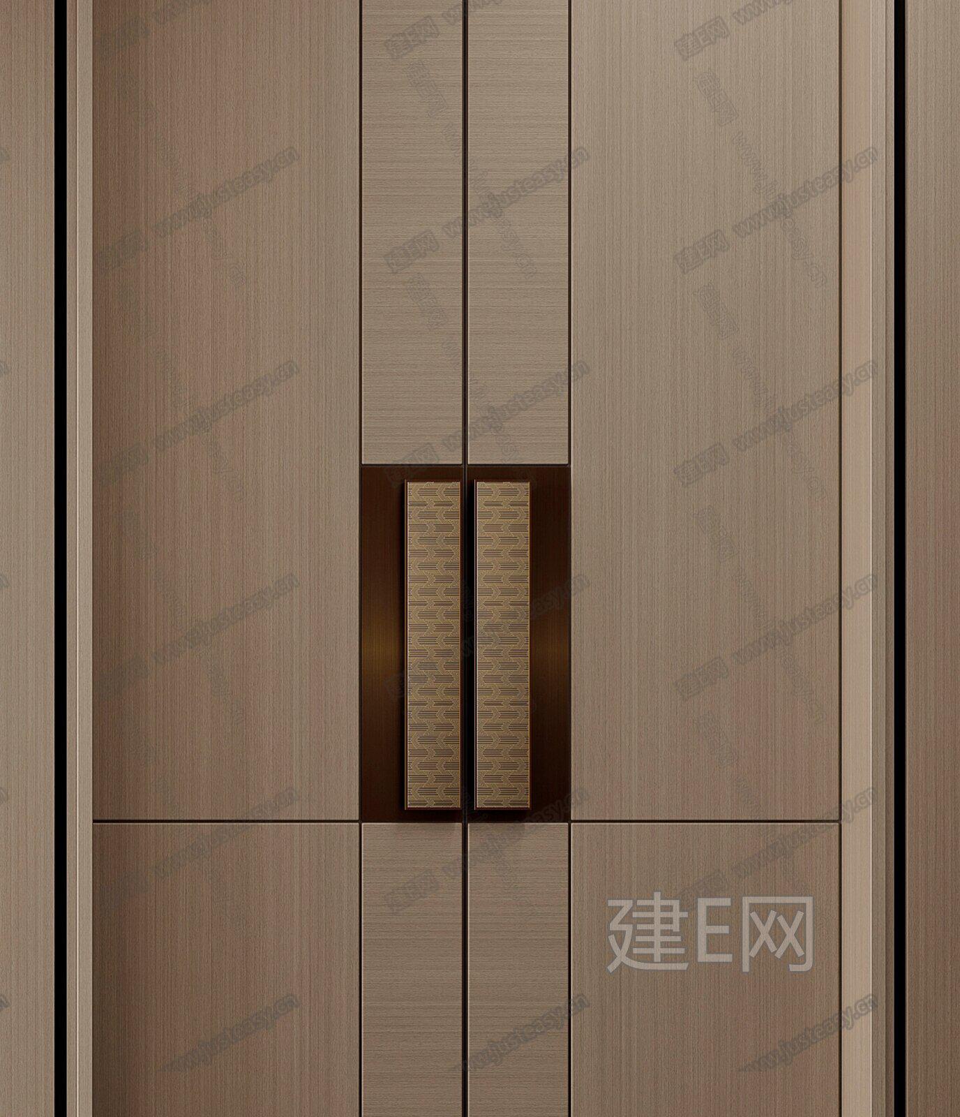 新中式入户门3d模型