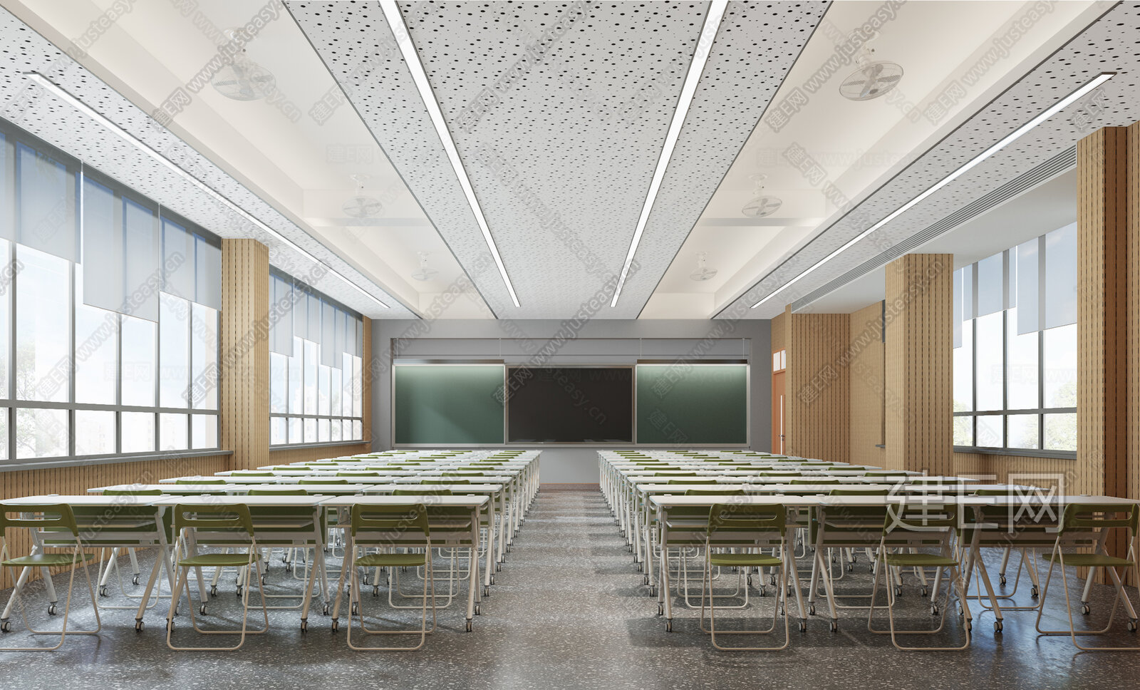 现代教室3d模型下载[ID:102060968]_建e网3d模型