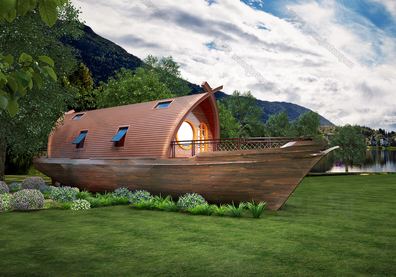 民宿设计丨最美船屋 —— 春水碧于天的田园生活，画船听雨眠的诗意栖居 - 知乎