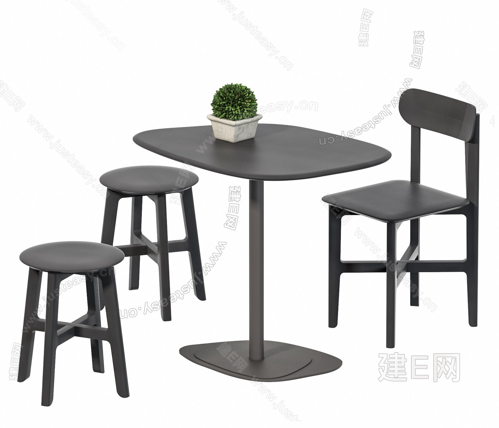 办公桌椅3D家具效果图|工业/产品|生活用品|美装家居设计 - 原创作品 - 站酷 (ZCOOL)