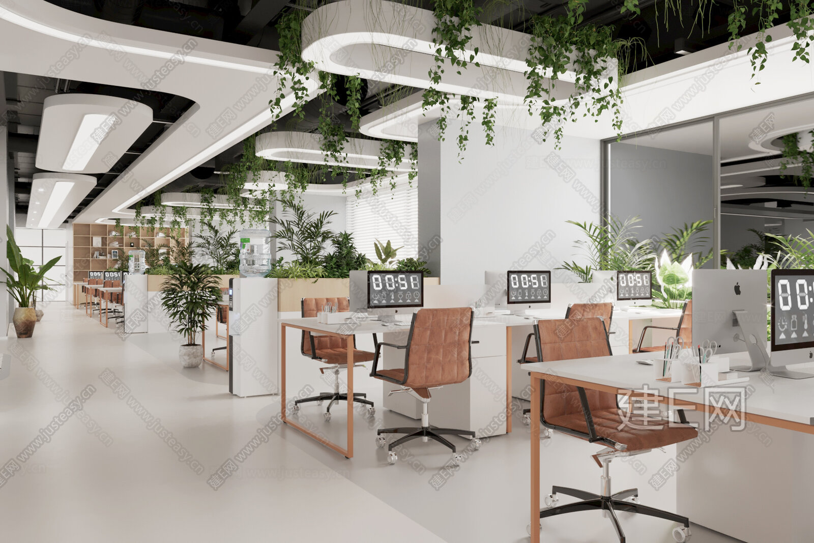 【现代公共办公室3d模型】建E网_现代公共办公室3d模型下载[ID:113660676]_打造3d现代公共办公室模型免费下载平台