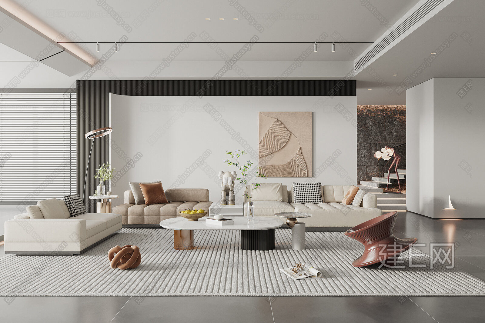 【现代客厅3d模型】建e网_现代客厅3d模型下载[ID:113333111]_打造3d现代客厅模型免费下载平台