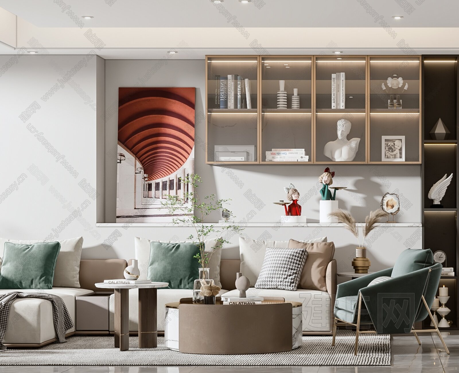 【现代客餐厅3d模型】建E网_现代客餐厅3d模型下载[ID:114250692]_打造3d现代客餐厅模型免费下载平台